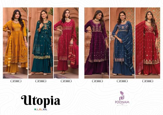 Utopia By Poonam Nayra Cut Readymade Suits Catalog
